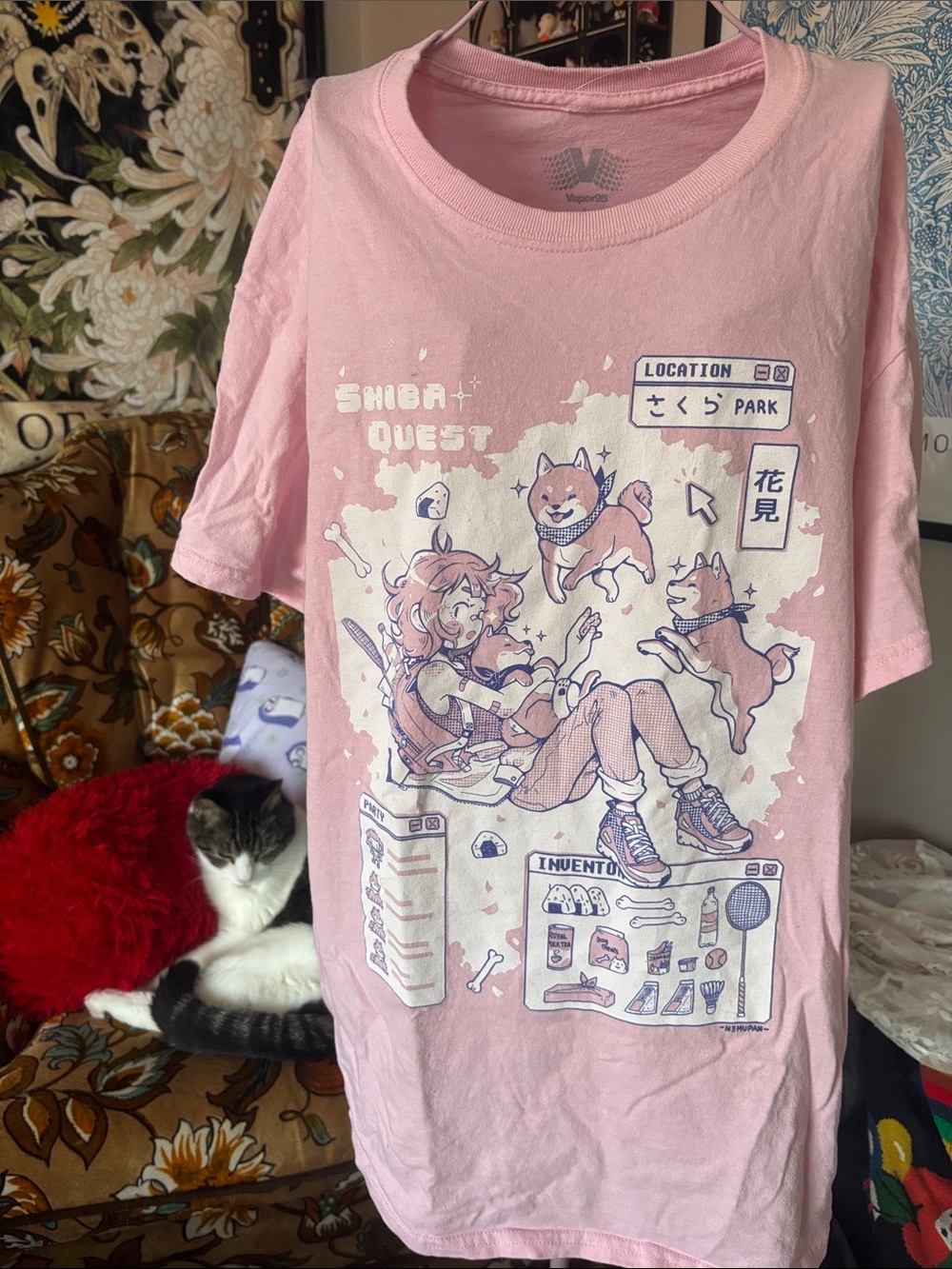 Vapor95 Graphic Short Sleeve Tee in Pink